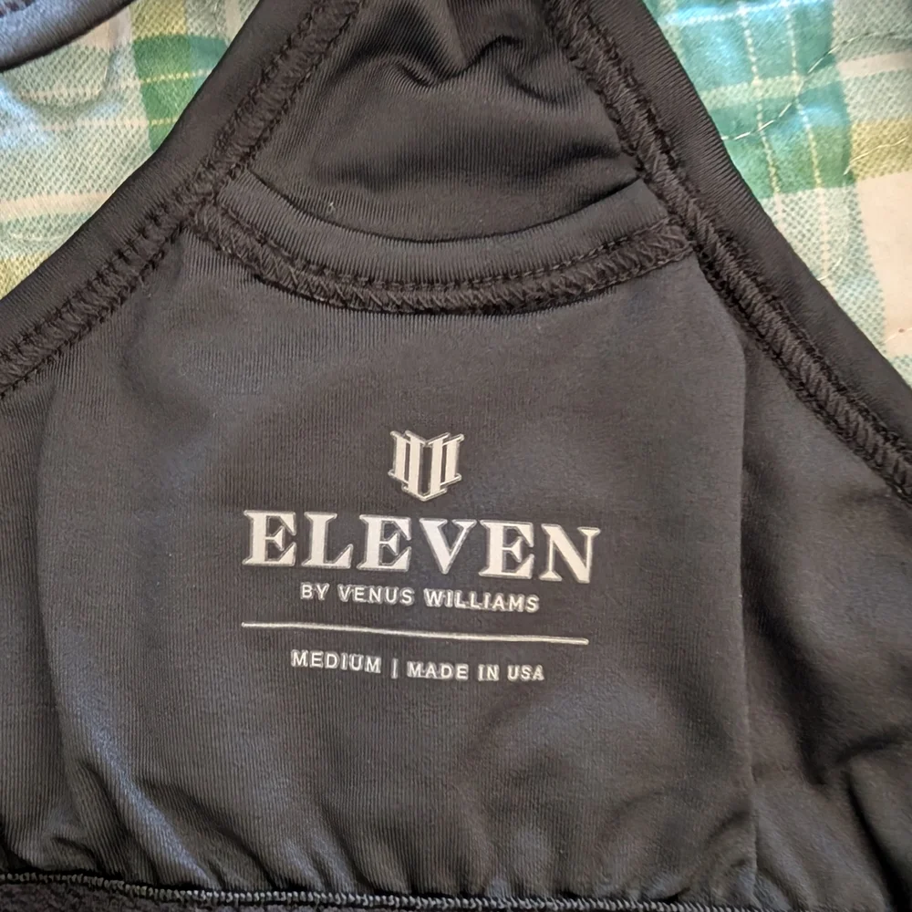 EleVen by Venus Williams Black Fitted Sleeveless Tank Top - Picture 4 of 7